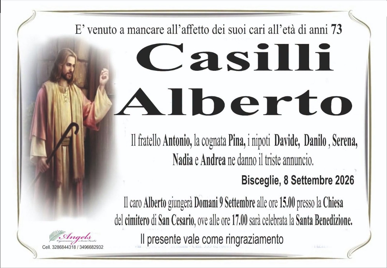 Necrologio di Alberto Casilli