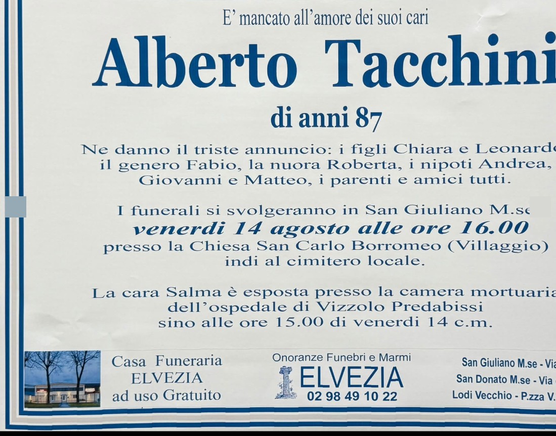 Ritratto di Alberto Tacchini