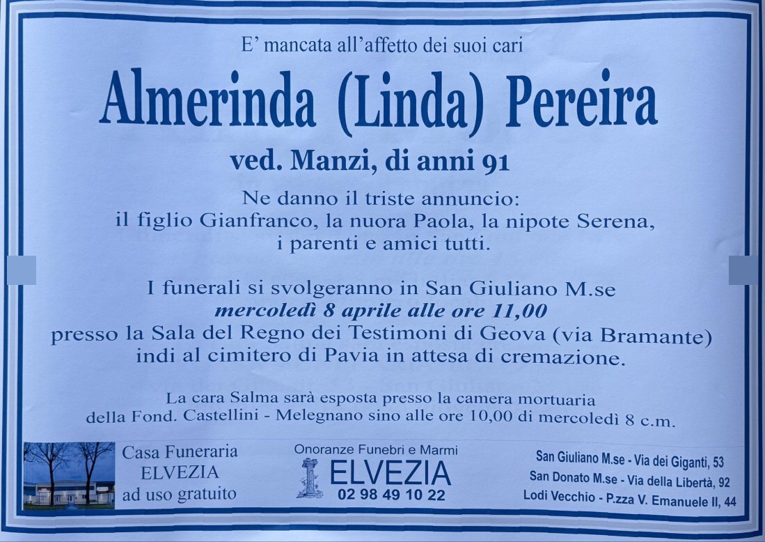 Ritratto di Almerinda Pereira