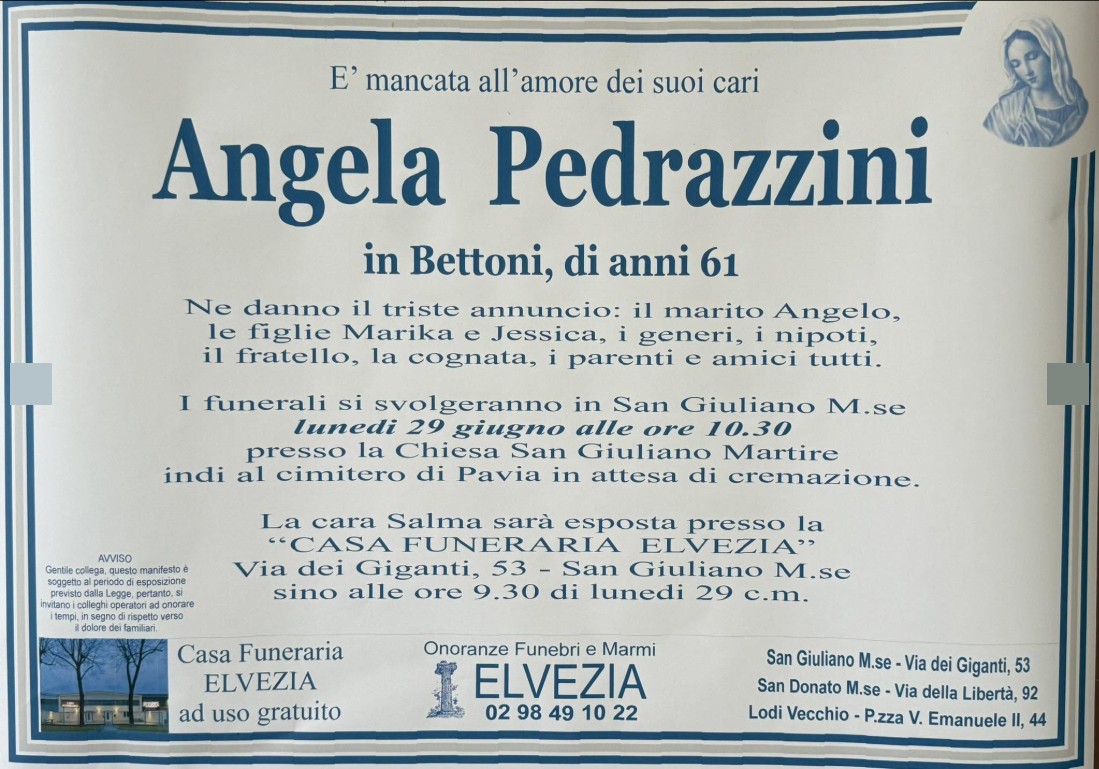 Ritratto di Angela Pedrazzini