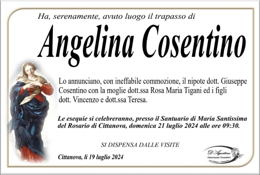Ritratto di Angelina Cosentino