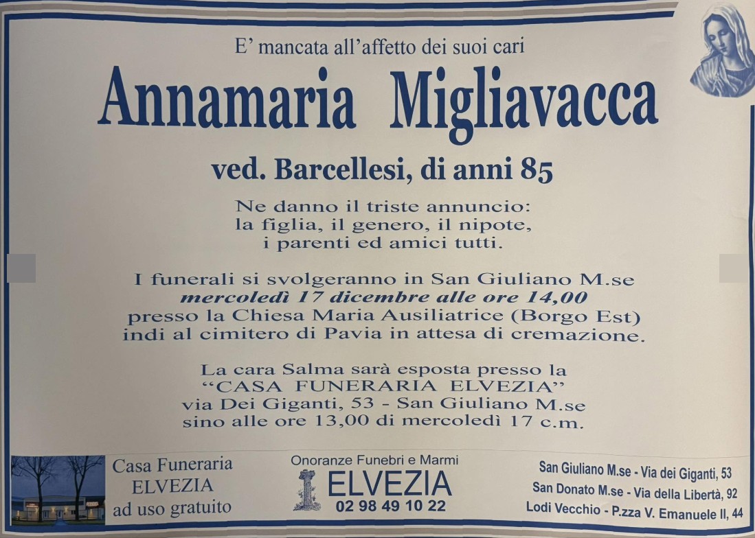 Ritratto di Annamaria Migliavacca
