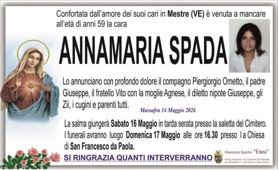 Necrologio di Annamaria Spada