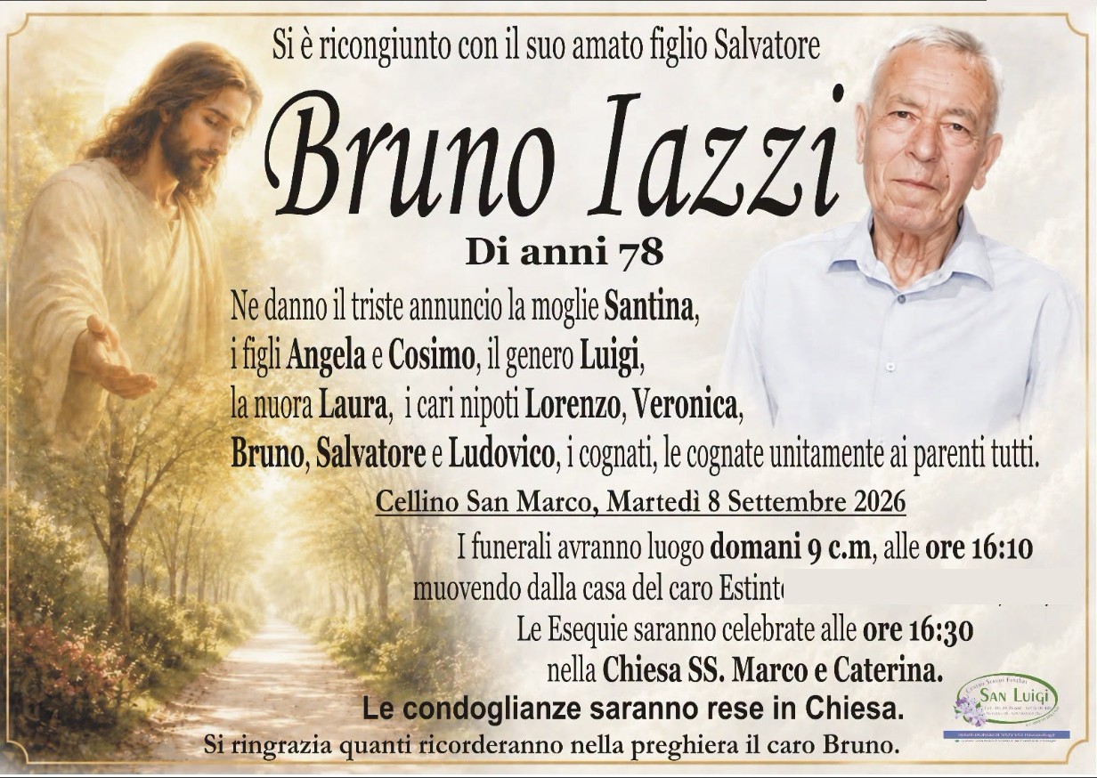 Necrologio di Bruno Iazzi
