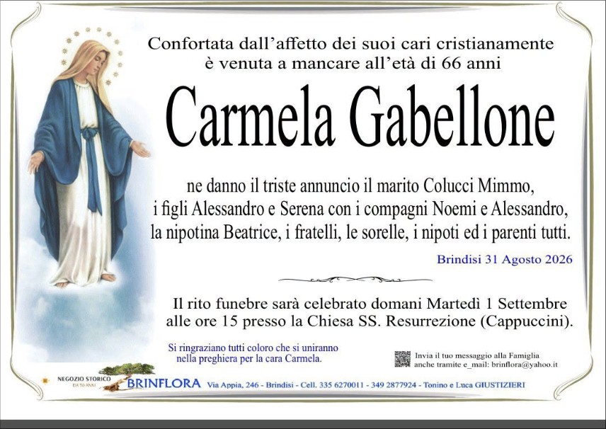 Ritratto di Carmela Gabellone