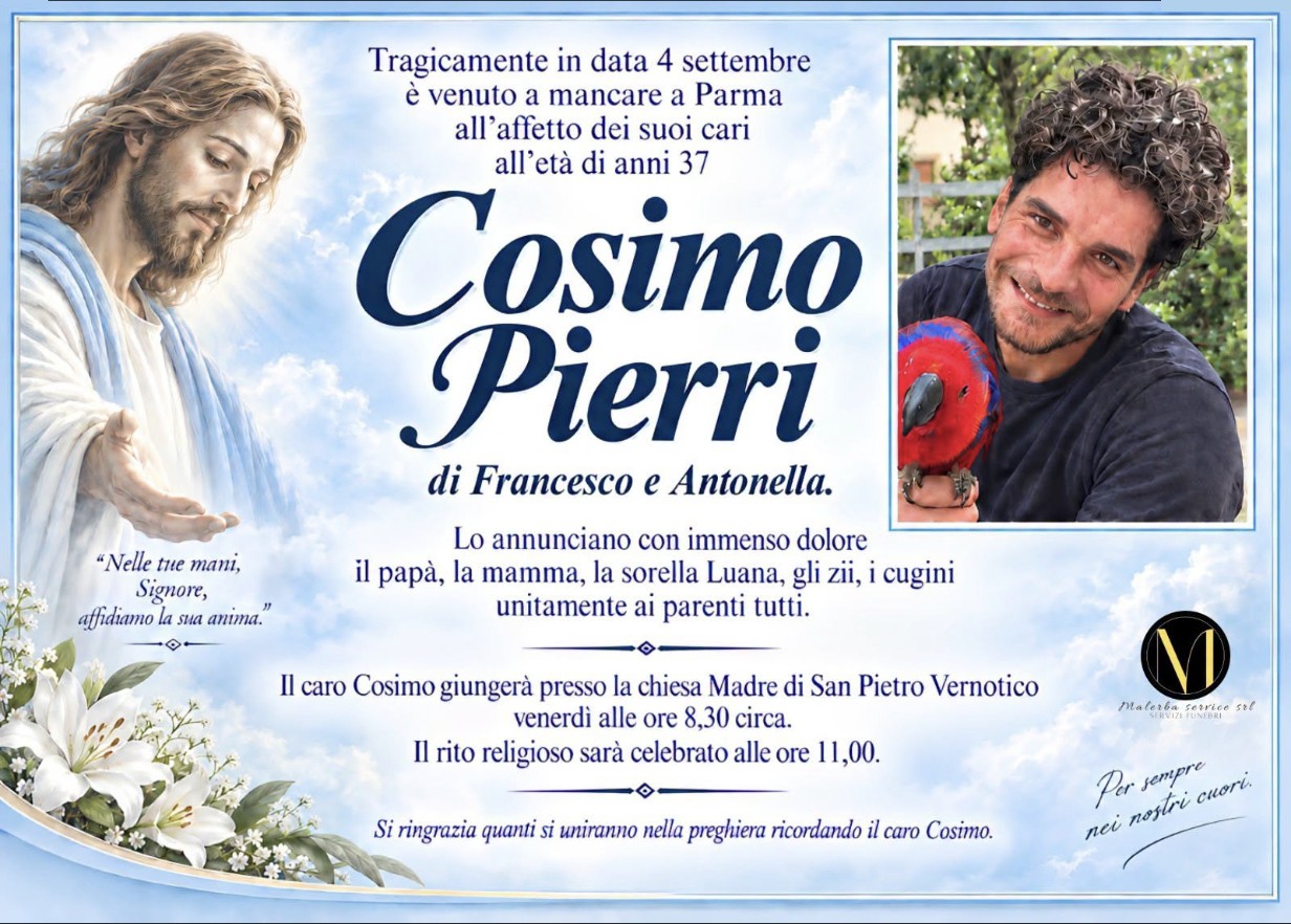 Necrologio di Cosimo Pierri