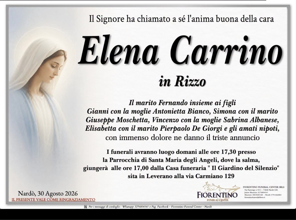 Ritratto di Elena Carrino