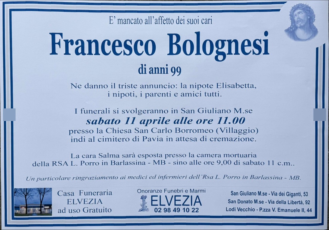 Ritratto di Francesco Bolognesi