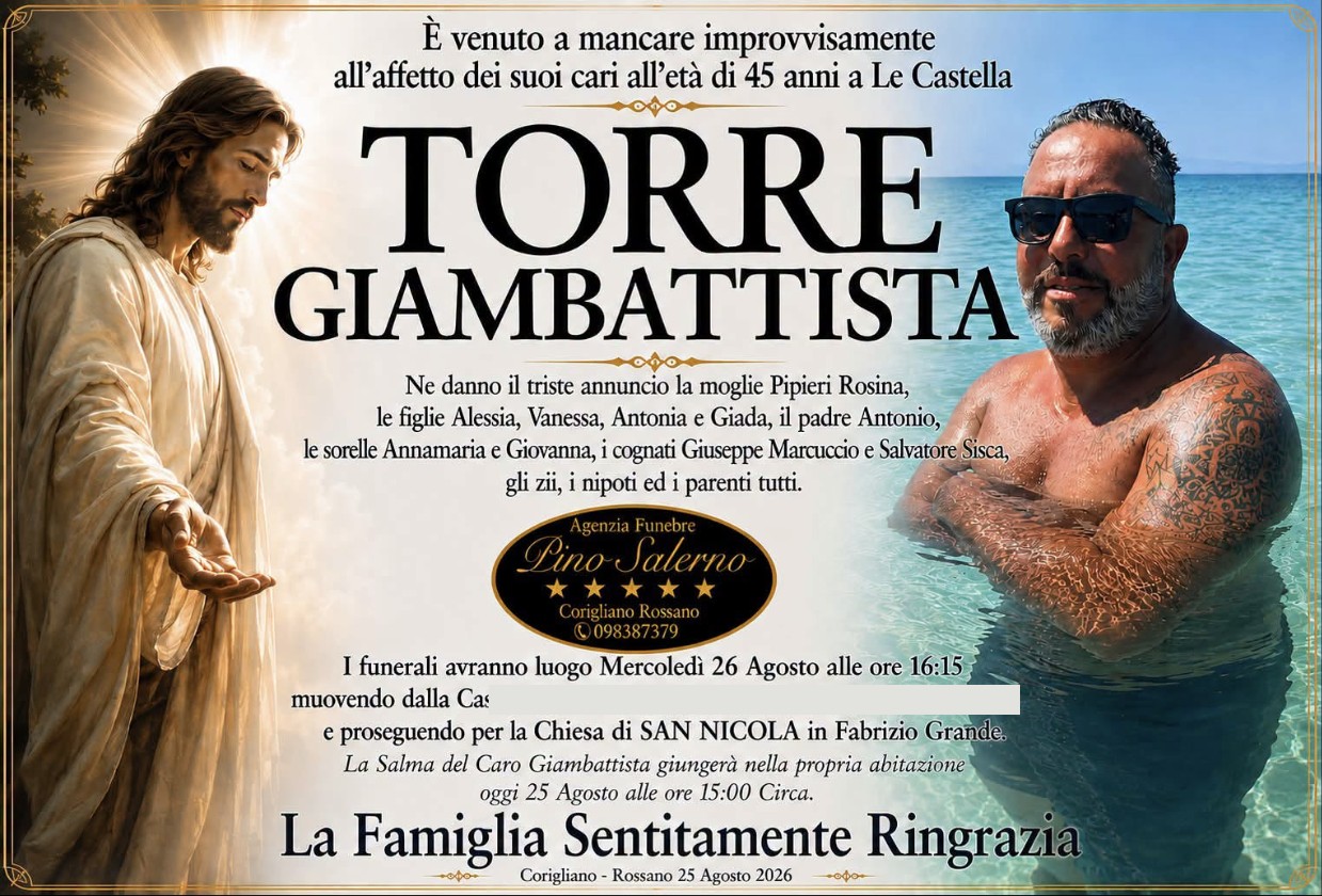 Necrologio di Giambattista Torre
