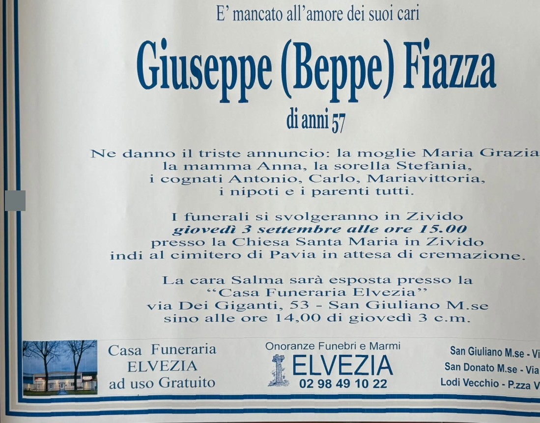 Ritratto di Giuseppe Fiazza