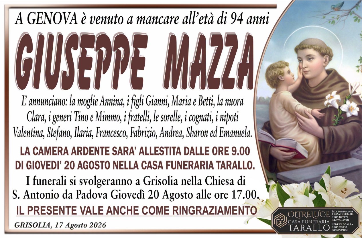 Ritratto di Giuseppe Mazza