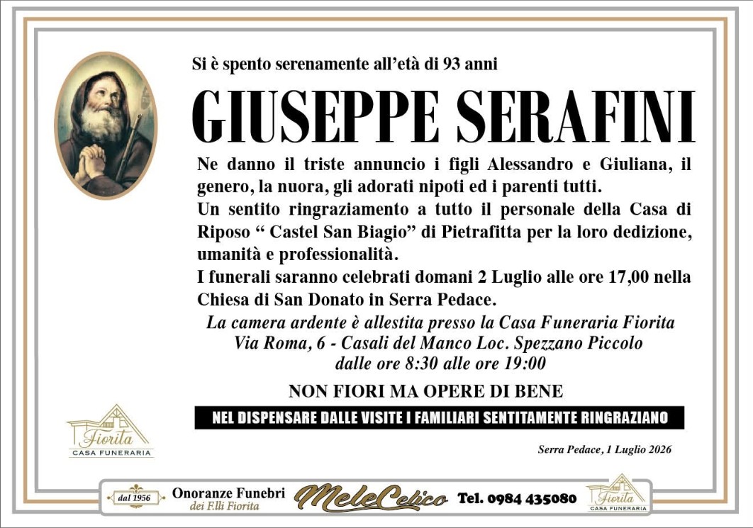 Ritratto di Giuseppe Serafini