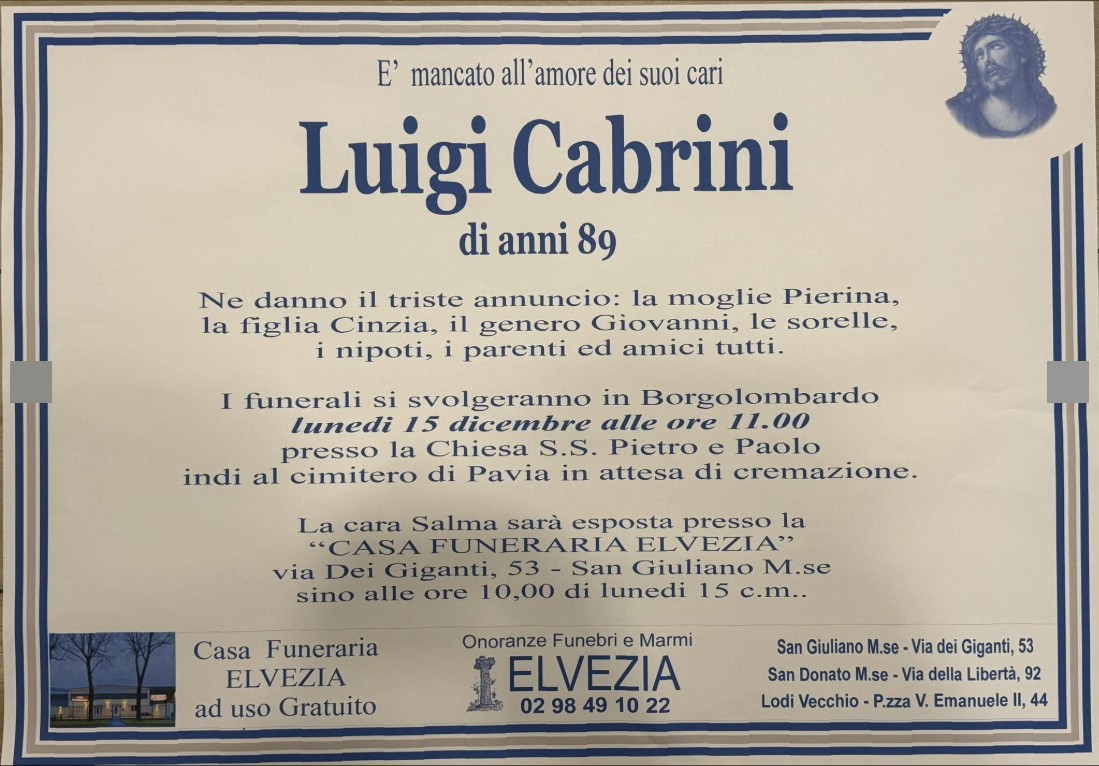 Ritratto di Luigi Cabrini