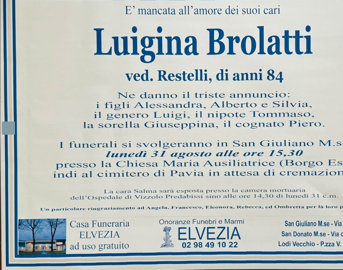 Ritratto di Luigina Brolatti