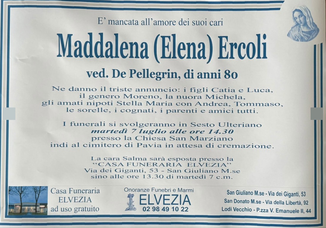 Ritratto di Maddalena Ercoli
