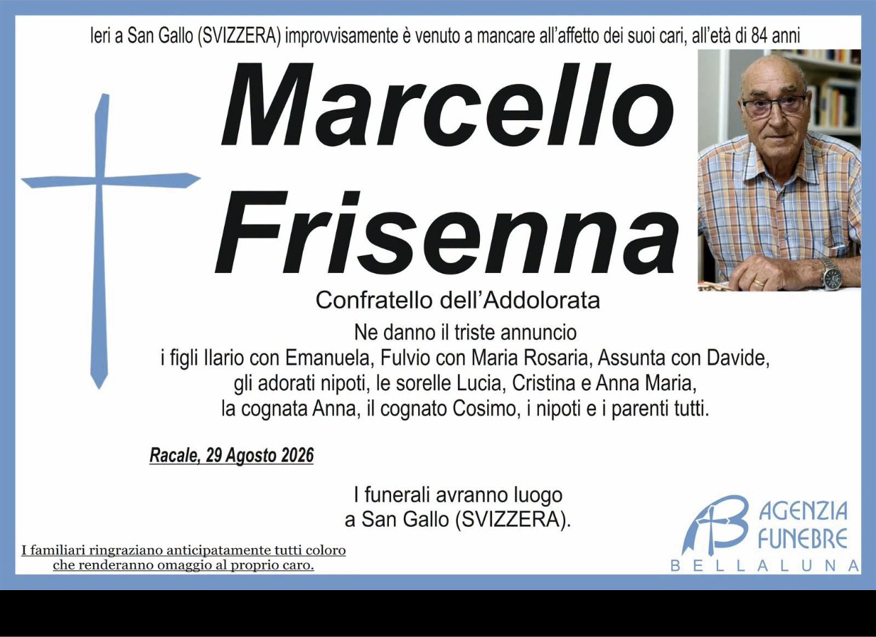 Necrologio di Marcello Frisenna