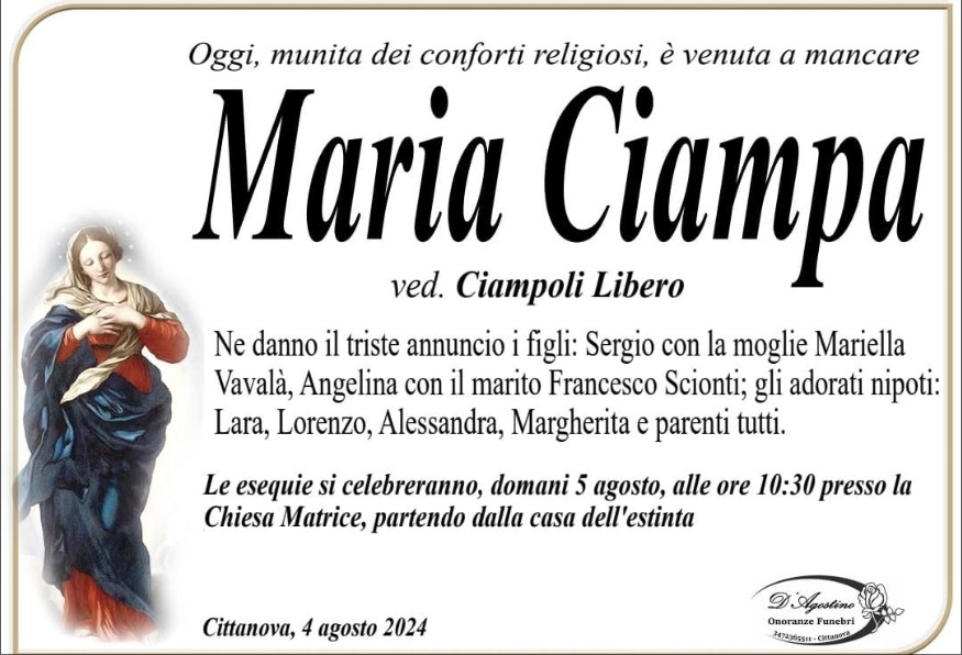 Ritratto di Maria Ciampa