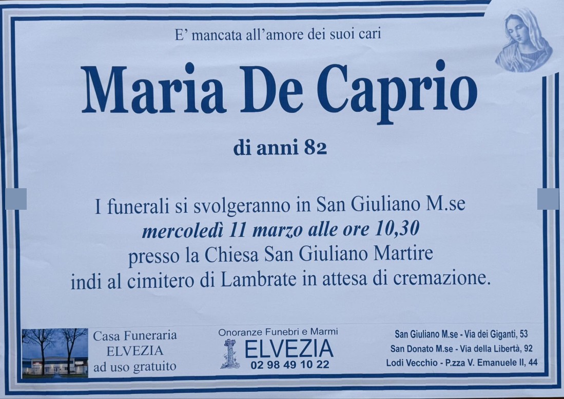 Ritratto di Maria De Caprio
