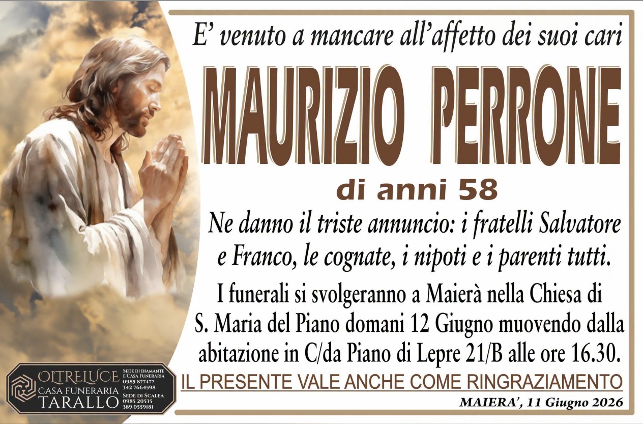 Necrologio di Maurizio Perrone