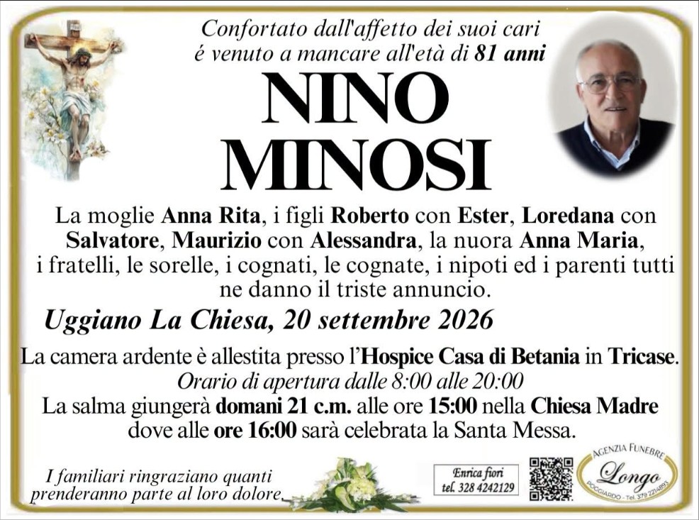 Necrologio di Nino Minosi