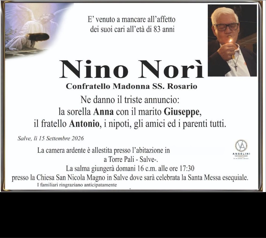 Necrologio di Nino Norì