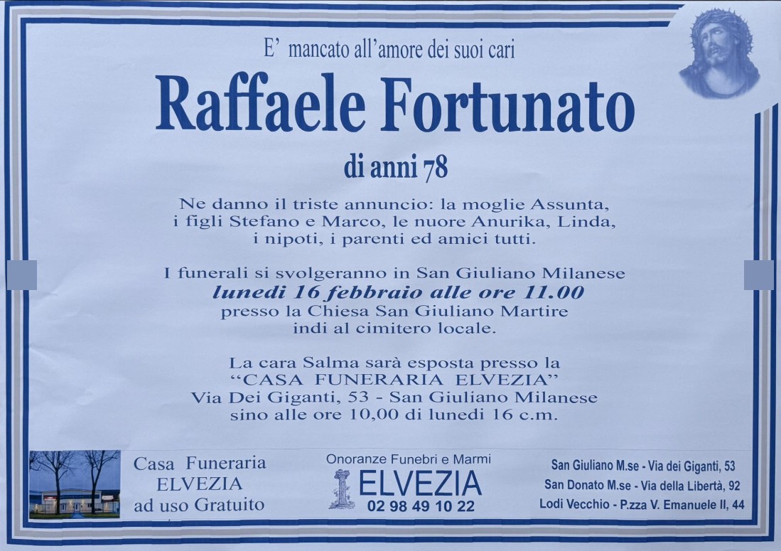 Ritratto di Raffaele Fortunato