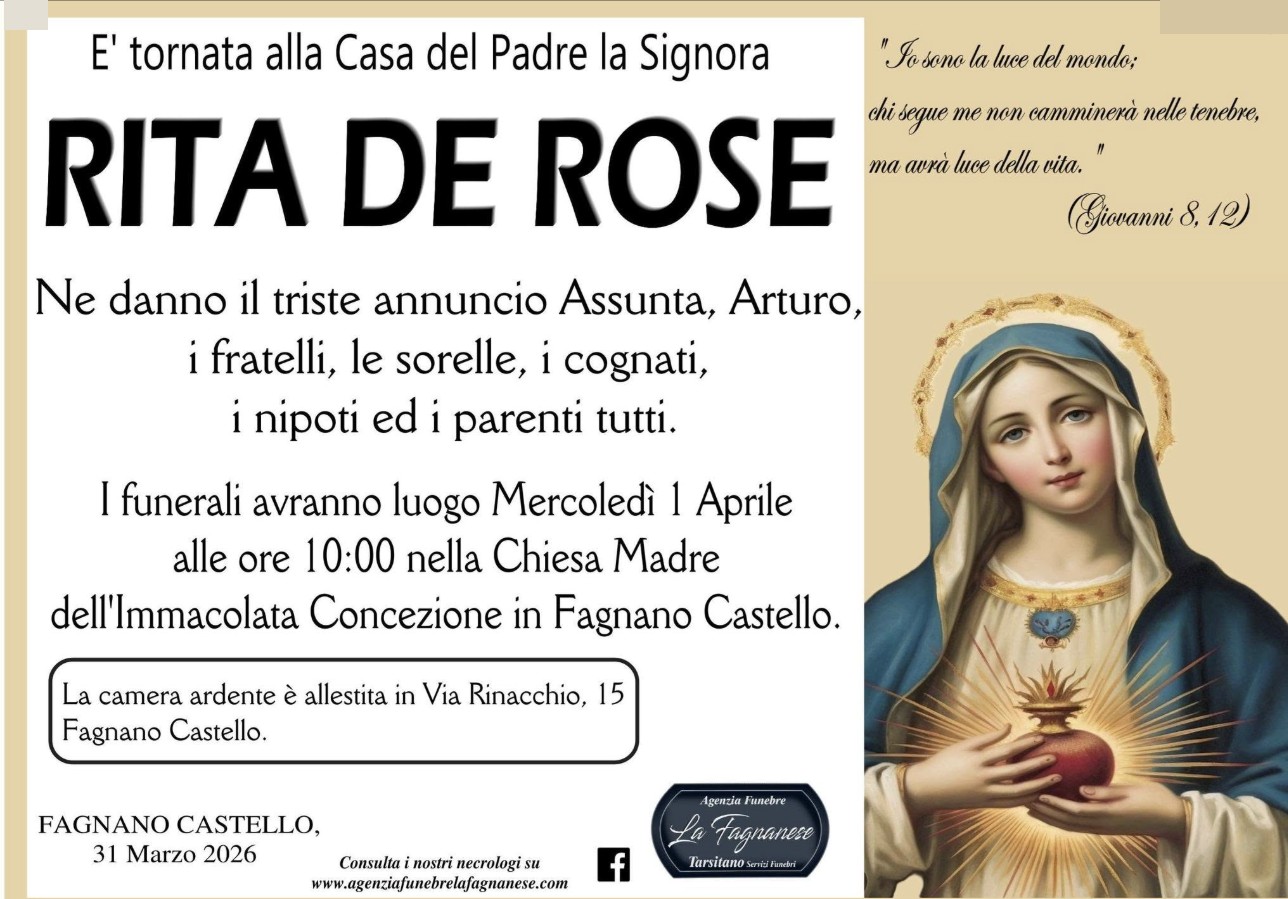 Ritratto di Rita De Rose