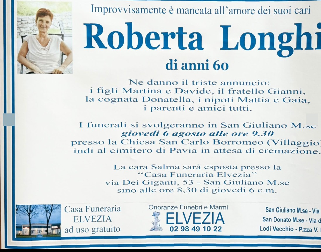 Necrologio di Roberta Longhi