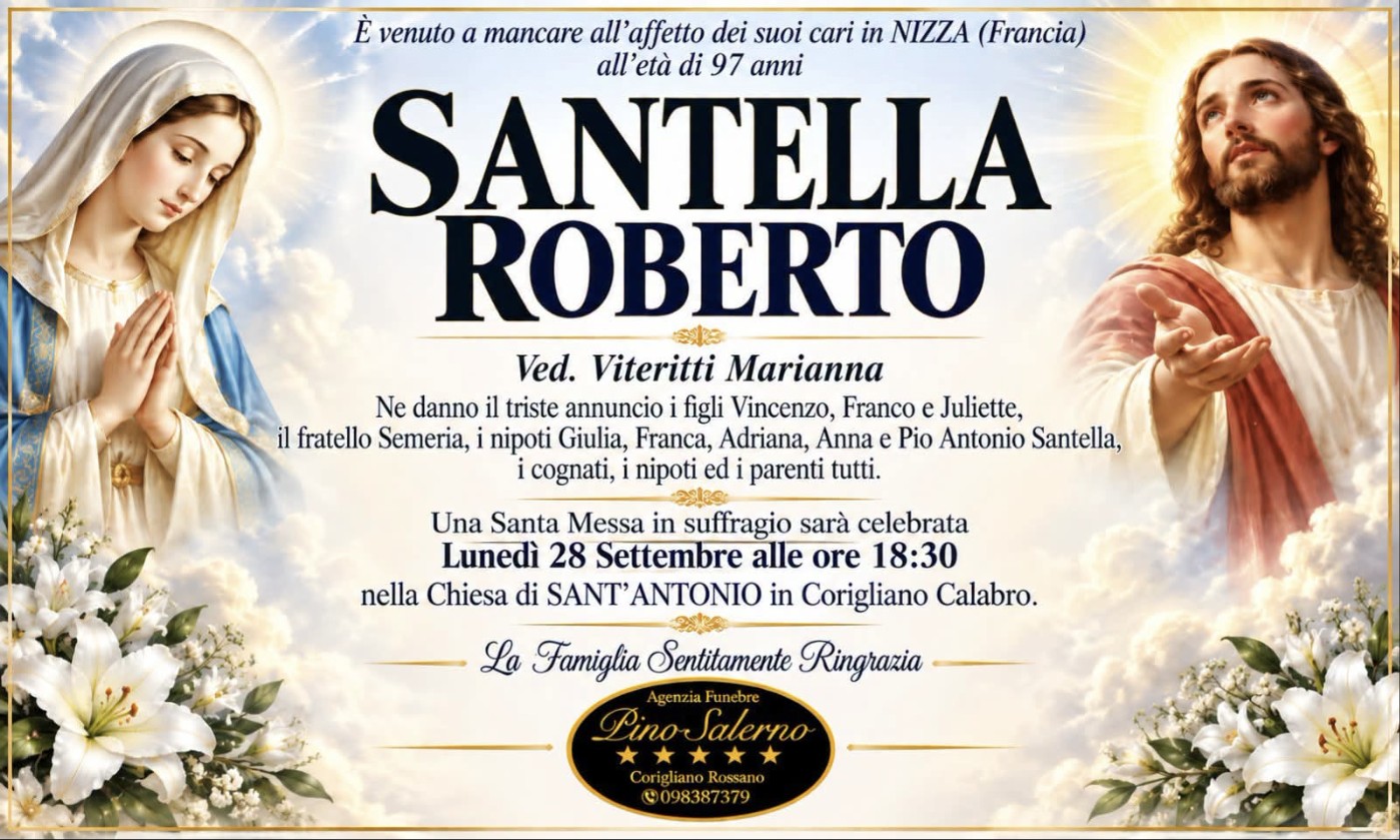 Necrologio di Roberto Santella