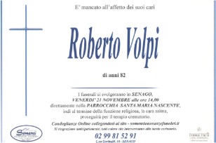 Necrologio di Roberto Volpi