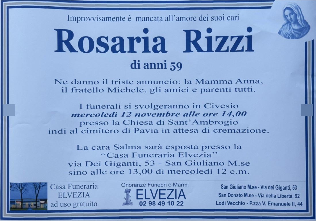 Ritratto di Rosaria Rizzi