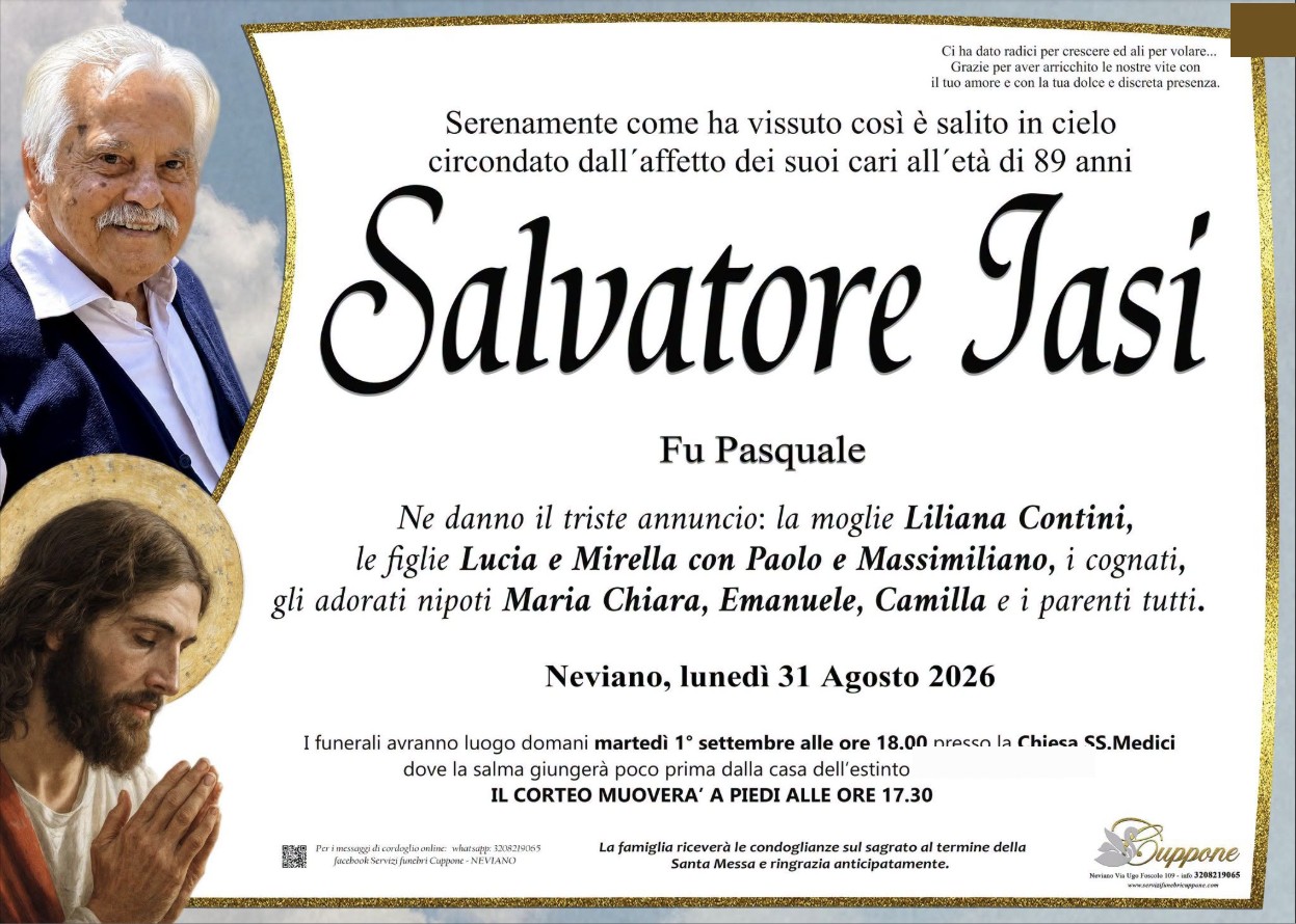 Necrologio di Salvatore Iasi