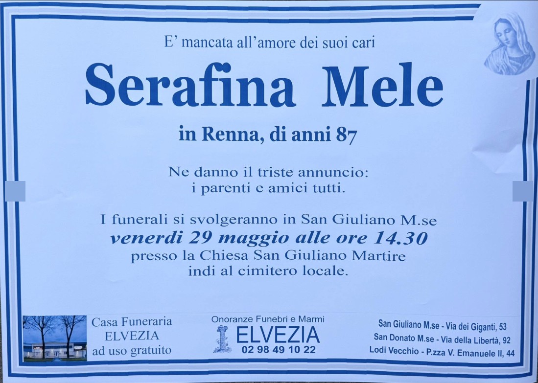 Ritratto di Serafina Mele