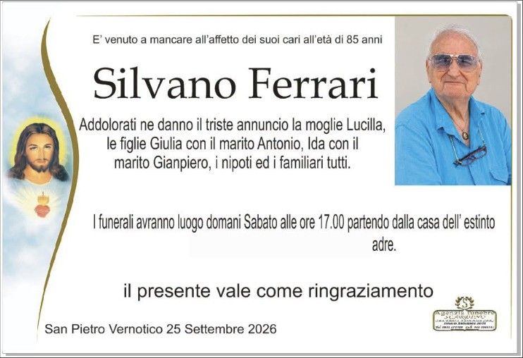 Necrologio di Silvano Ferrari