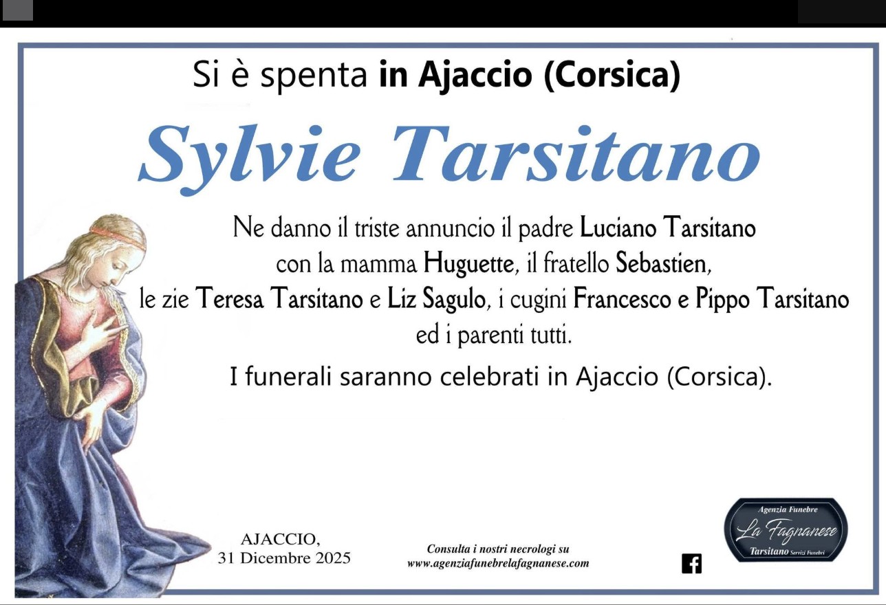 Necrologio di Sylvie Tarsitano