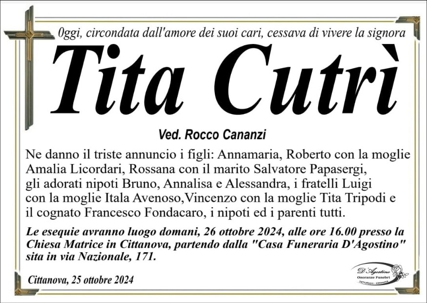 Ritratto di Tita Cutrì