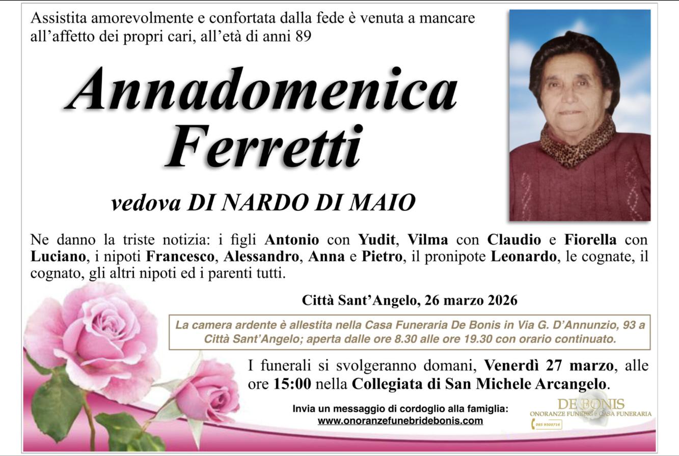 Necrologio di Annadomenica Ferretti