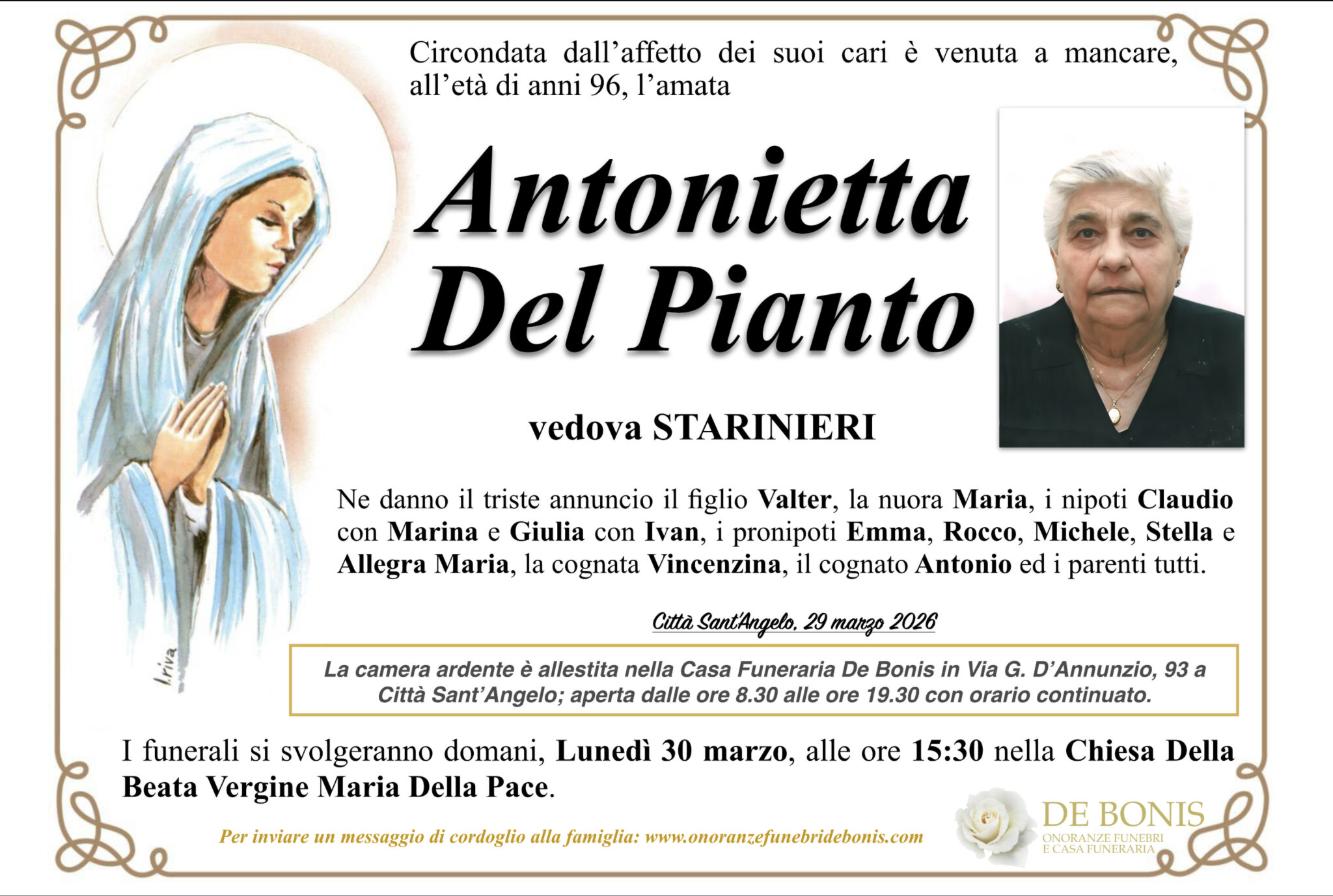 Ritratto di Antonietta Del Pianto