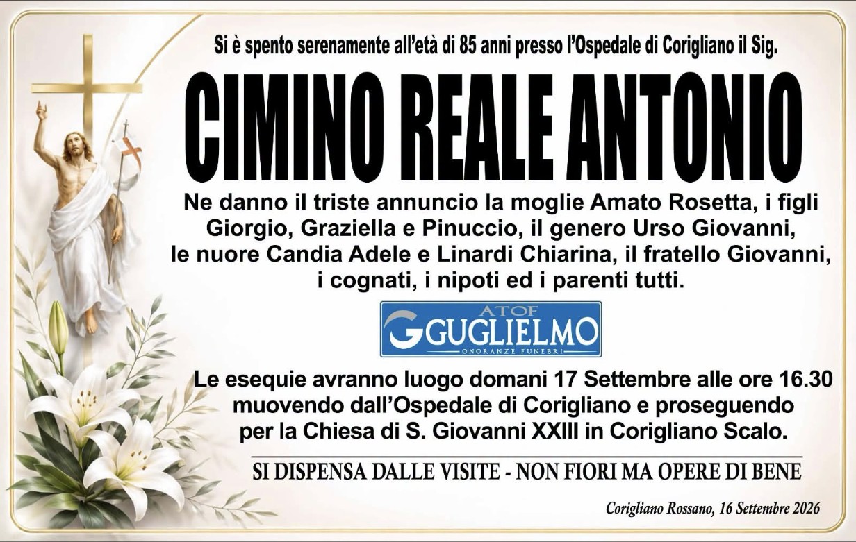Ritratto di Antonio Cimino Reale