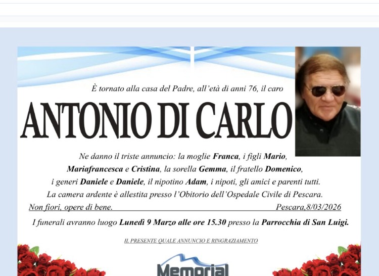 Ritratto di Antonio Di Carlo