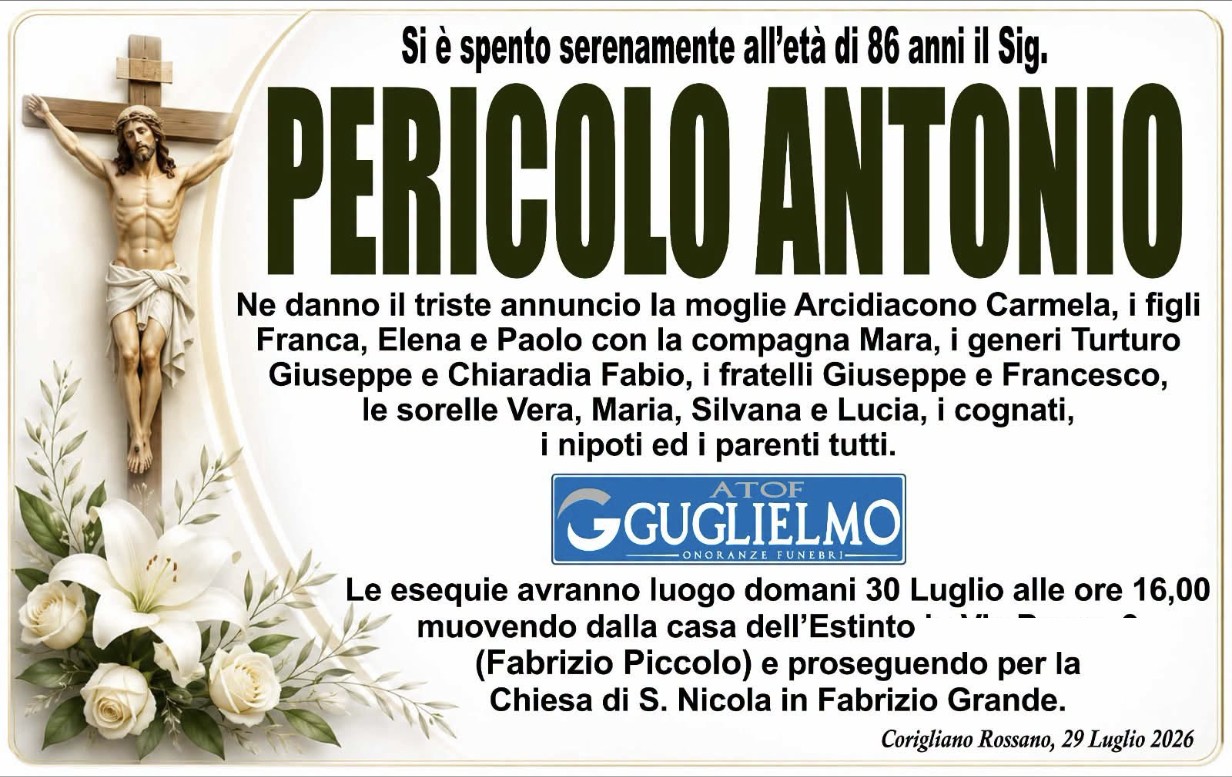 Ritratto di Antonio Pericolo