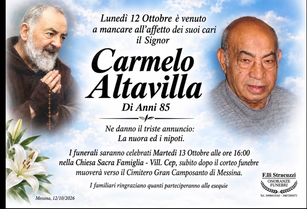 Necrologio di Carmelo Altavilla