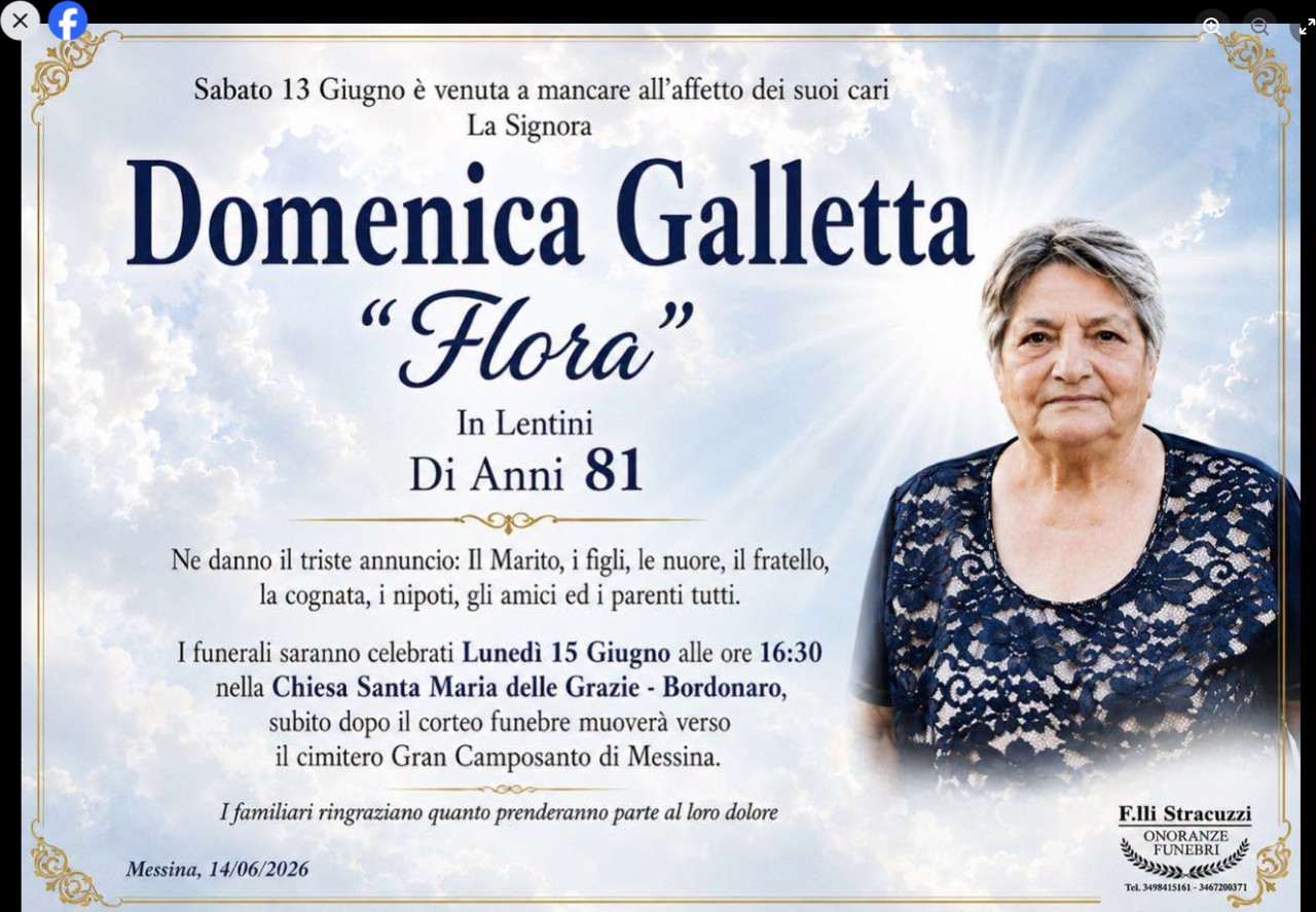 Necrologio di Domenica Galletta
