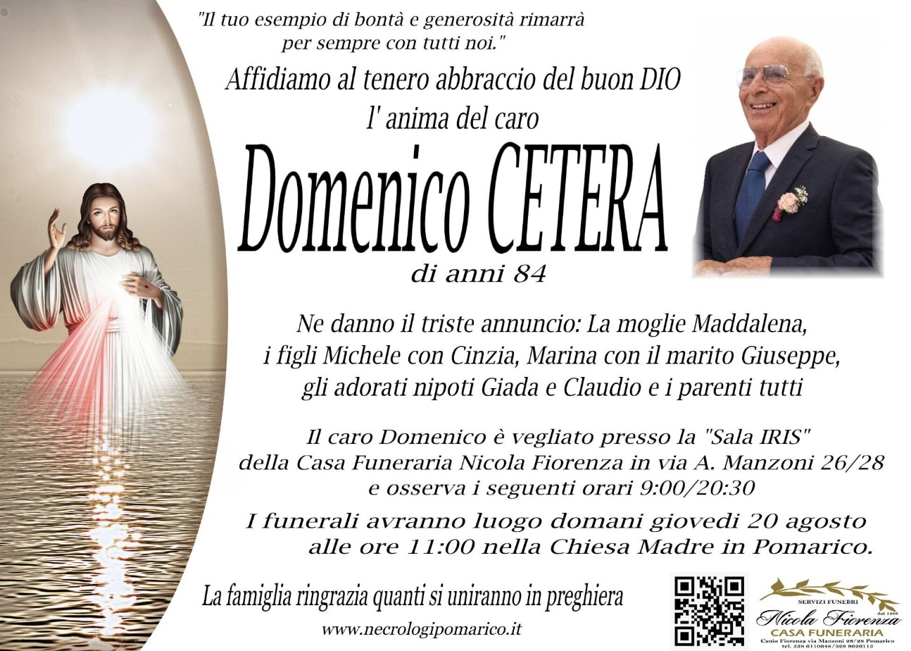 Necrologio di Domenico Cetera