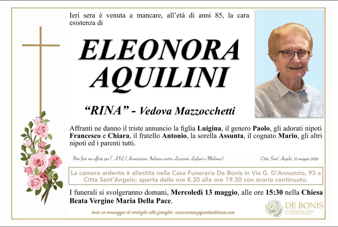 Necrologio di Eleonora Aquilini