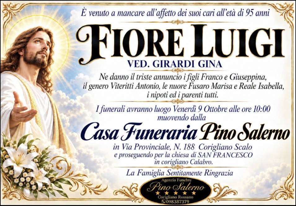 Necrologio di Luigi Fiore