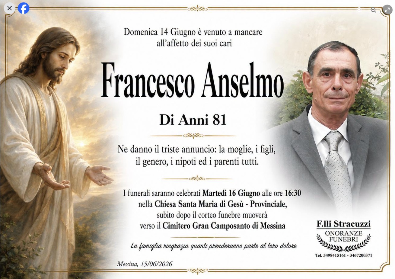 Necrologio di Francesco Anselmo