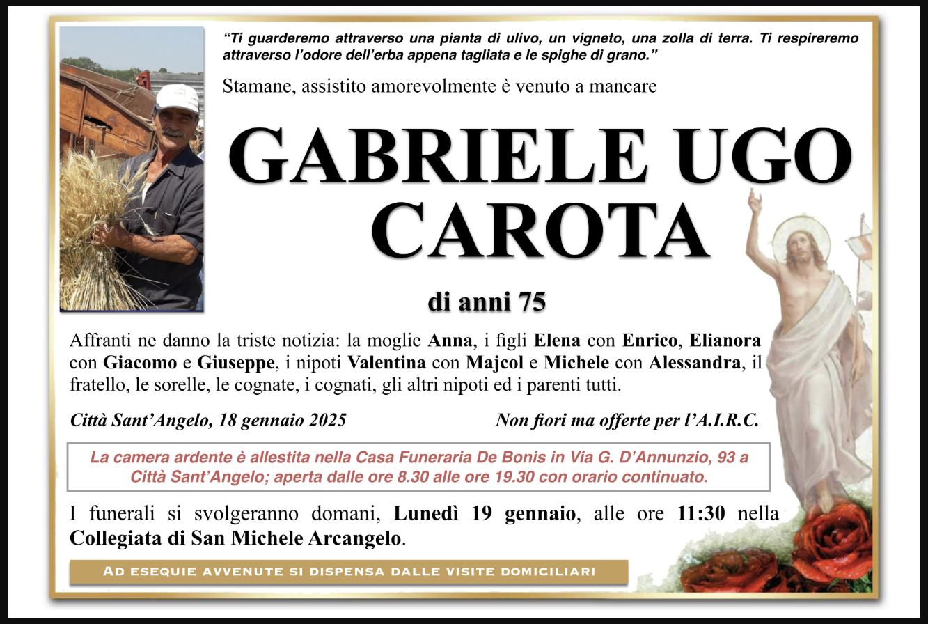 Ritratto di Gabriele Ugo Carota