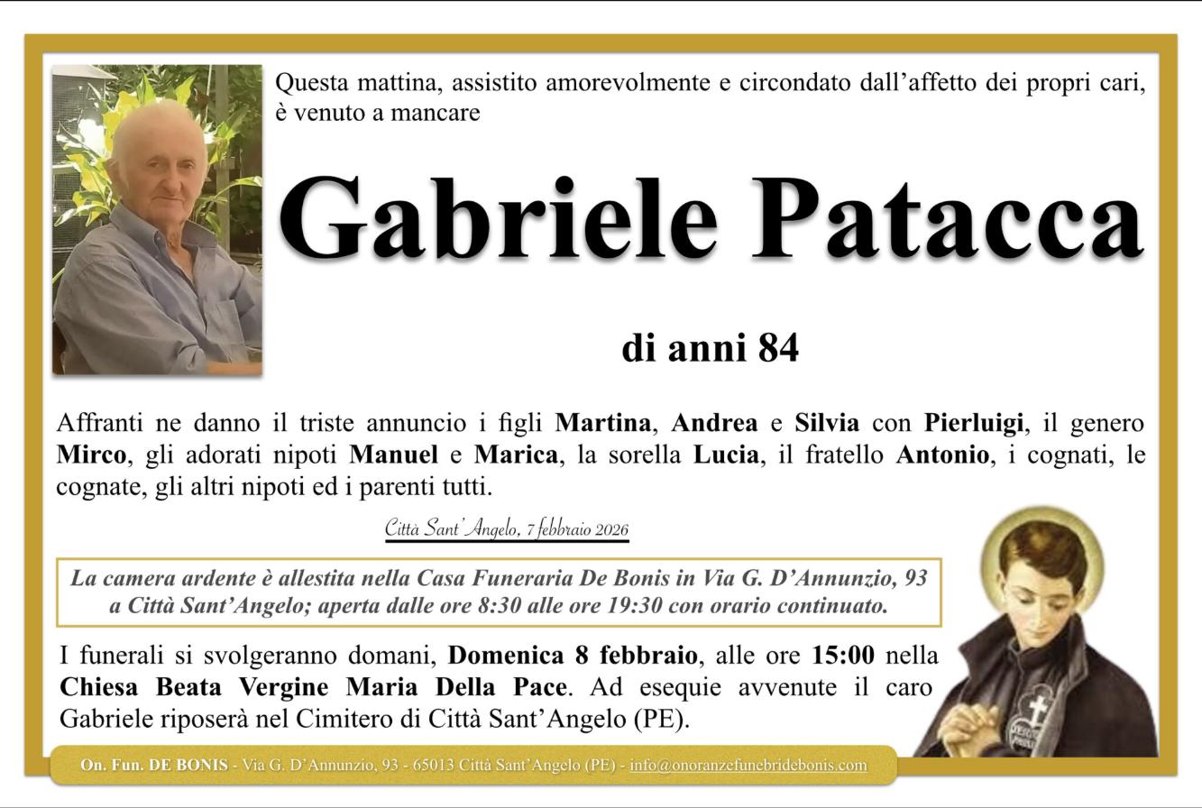 Necrologio di Gabriele Patacca
