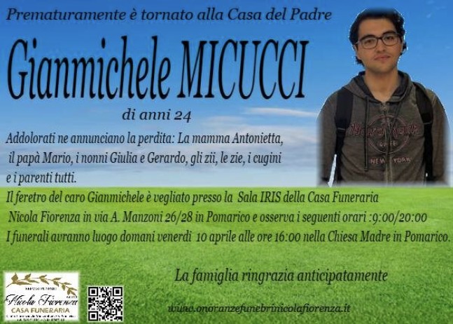 Necrologio di Gianmichele Micucci